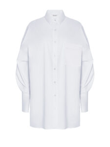 White shirt with frill